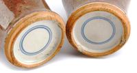 A Pair of Chinese Peachbloom Porcelain Vases Height 9 inches.