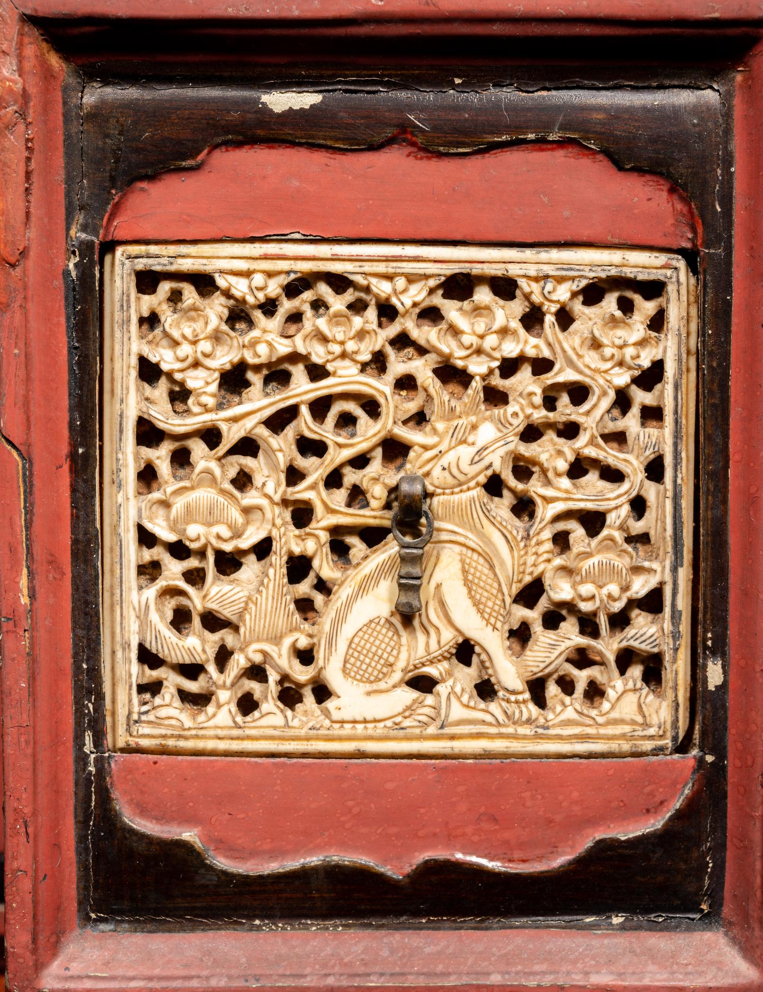 A Chinese Lacquered Wood Medicine Chest, Yaoxiang