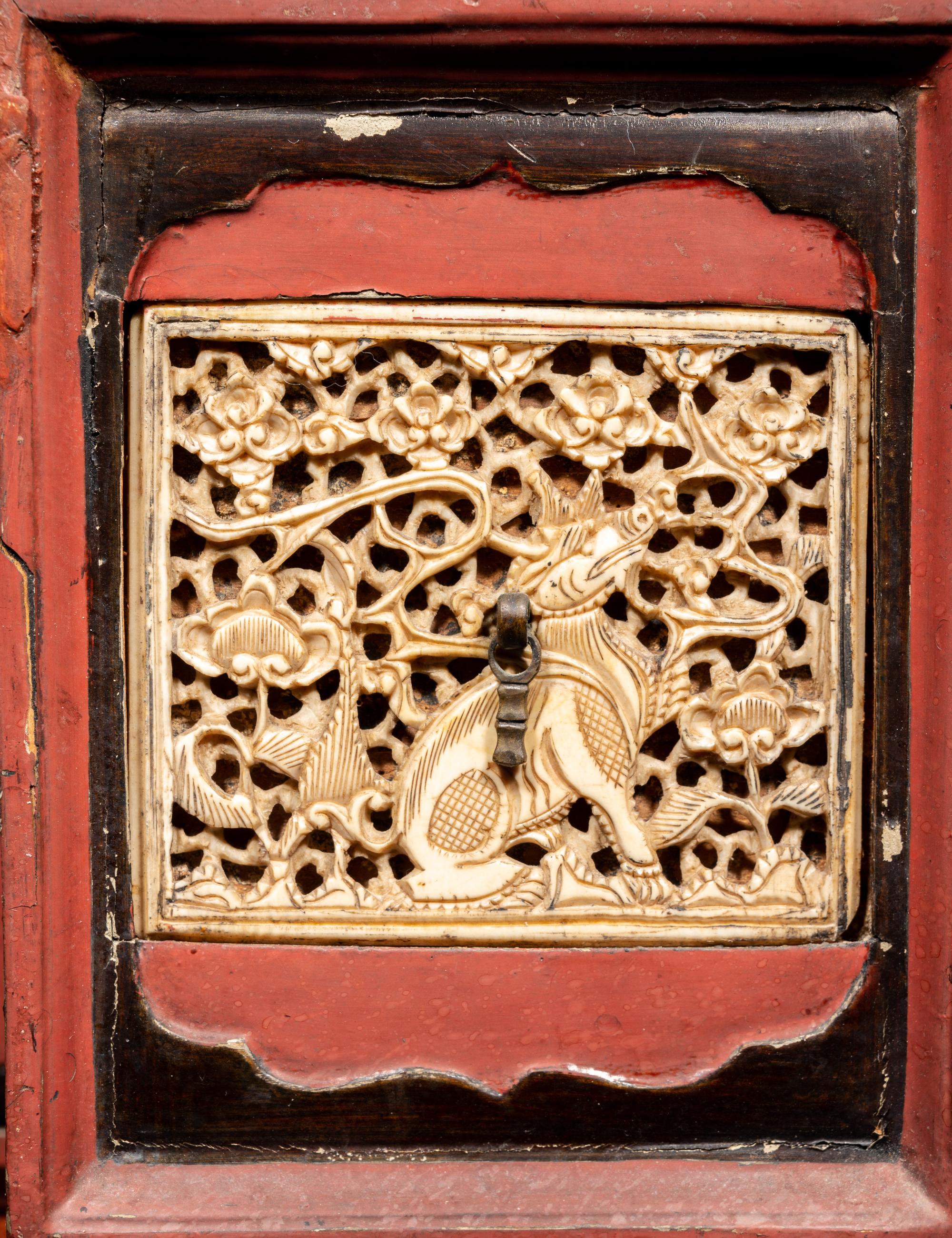 A Chinese Lacquered Wood Medicine Chest, Yaoxiang