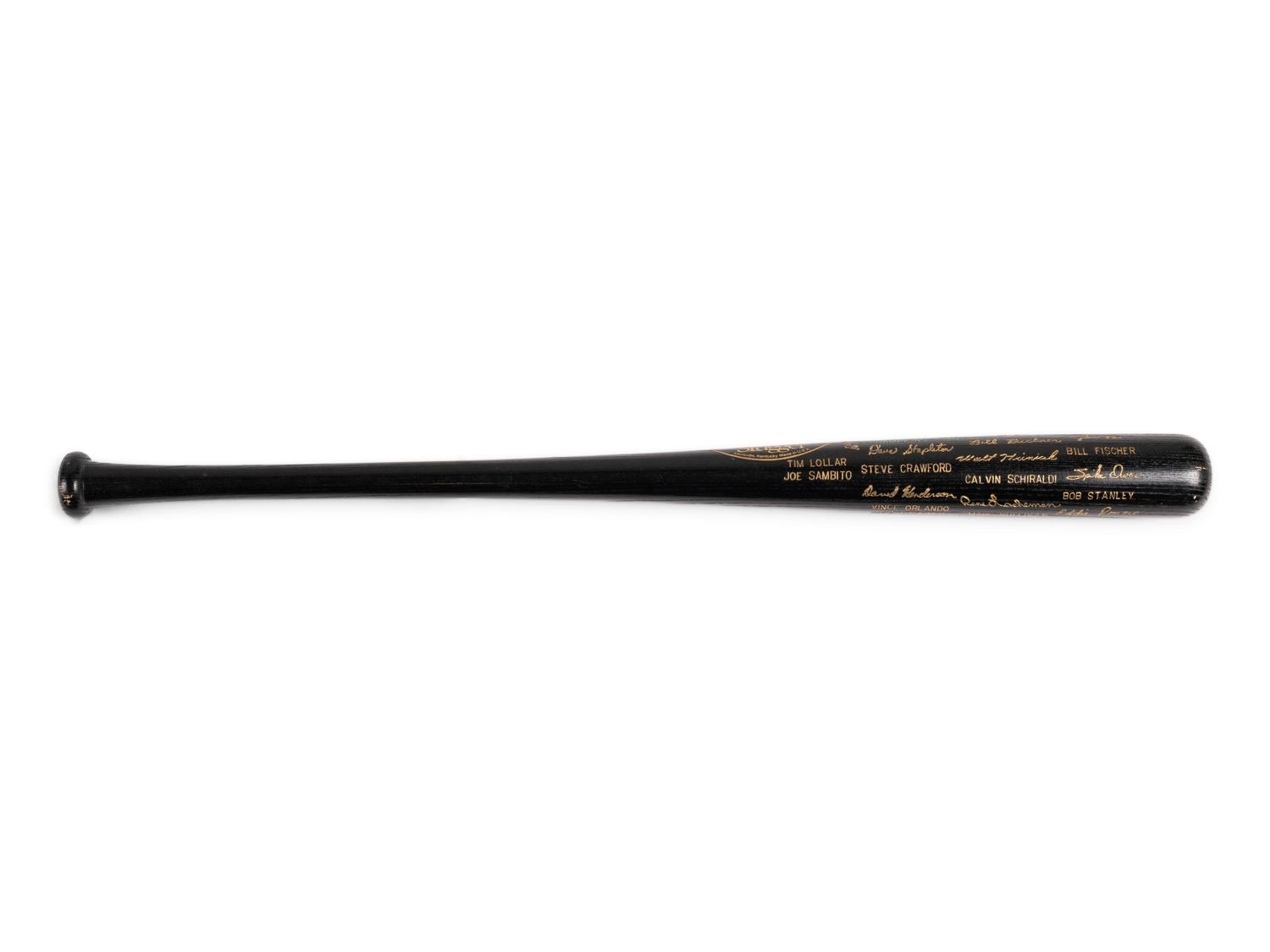 A 1986 Boston Red Sox American League Champions Louisville Slugger Commemorative Black Bat