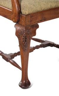 A Set of Seven George III Walnut Dining Chairs