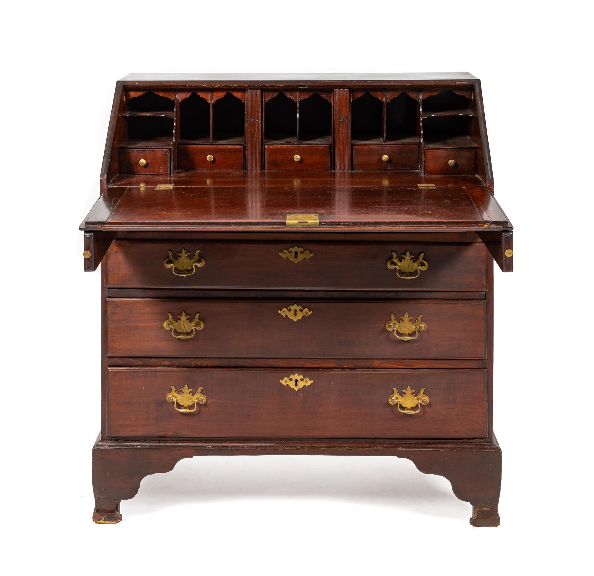 A Federal Cherry Slant-Front Bureau