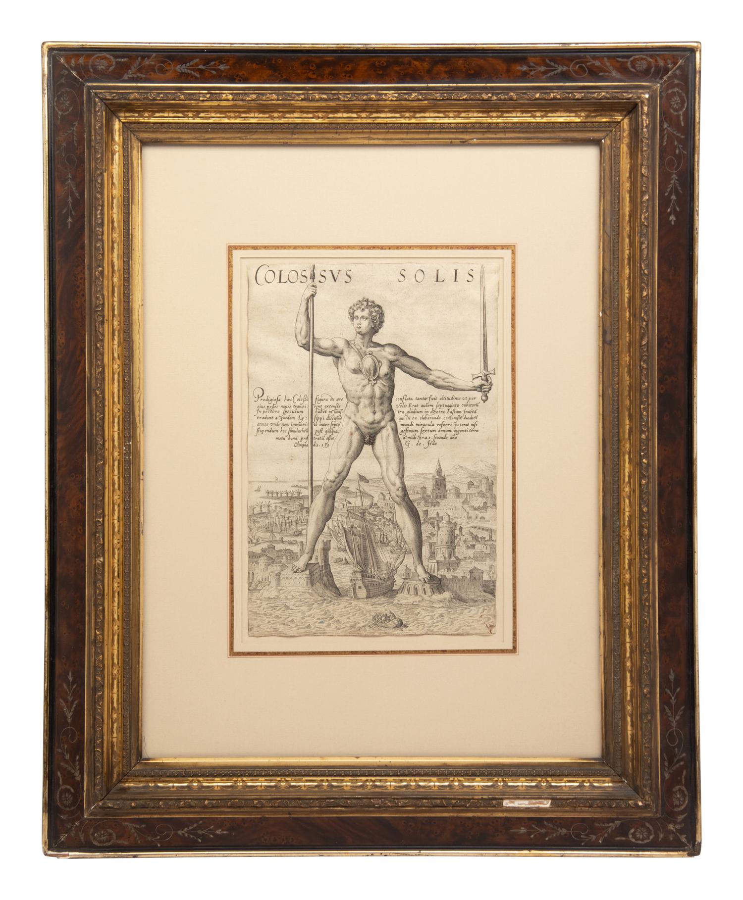 Anonymous engraver, published by Gerard de Jode. Colossus Solis (New Hollstein 623)