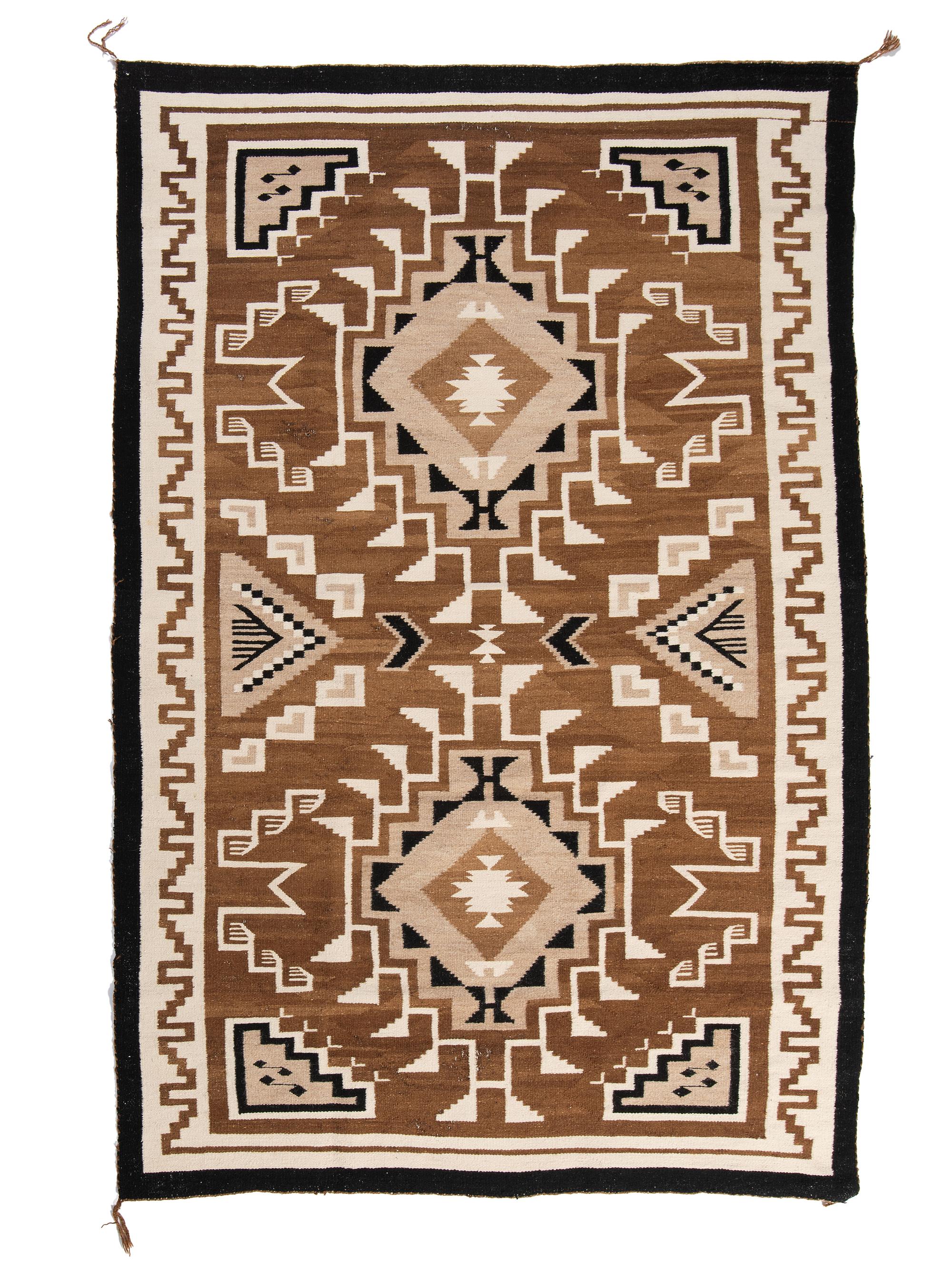 Navajo Two Grey Hills Weaving / Rug