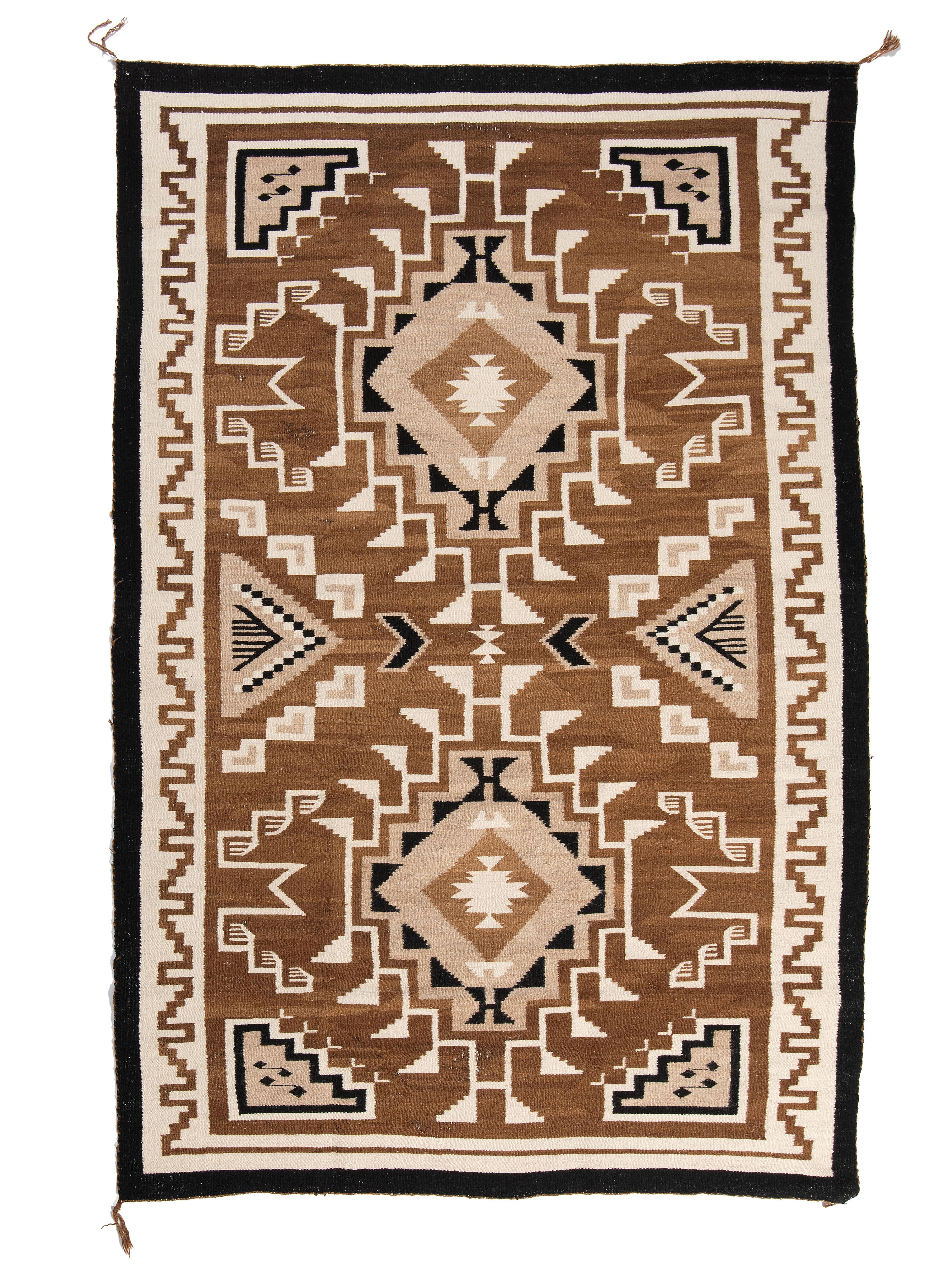 Navajo Two Grey Hills Weaving / Rug