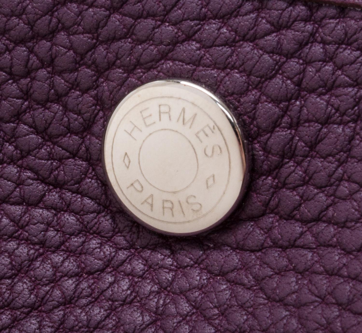 An Hermes Cassis Clemence Garden Party GM Tote Bag, 14" x 10" x 6.5".