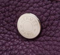 An Hermes Cassis Clemence Garden Party GM Tote Bag, 14" x 10" x 6.5".