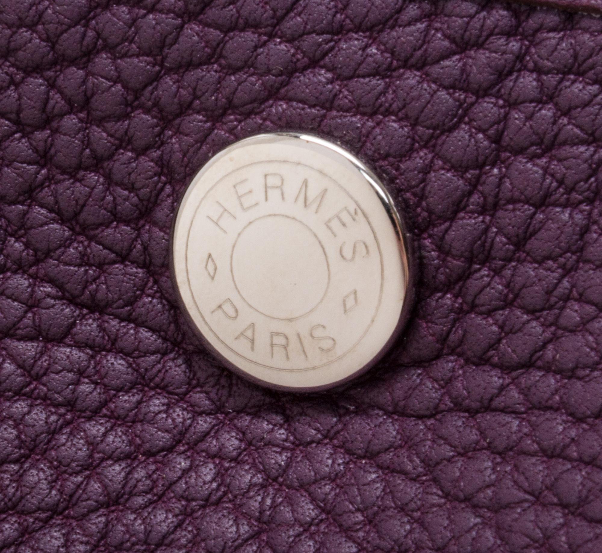 An Hermes Cassis Clemence Garden Party GM Tote Bag, 14" x 10" x 6.5".