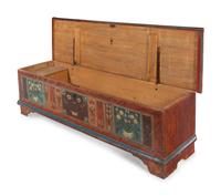 A Scandinavian Painted Blanket Chest