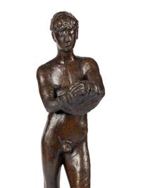 Hemdauszieher (Standing Nude Man Undressing) , conceived in 1944