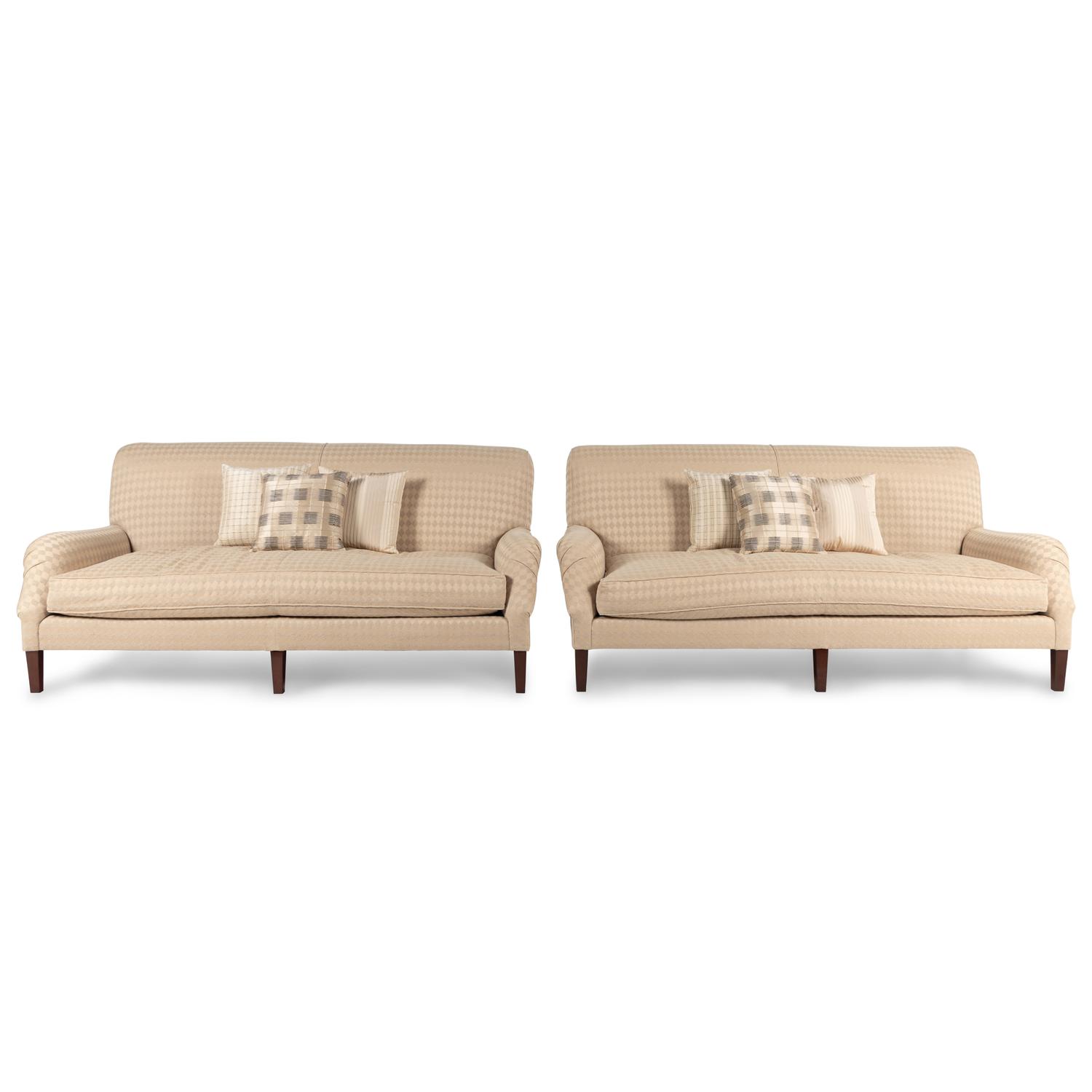 A Pair of Upholstered Sofas