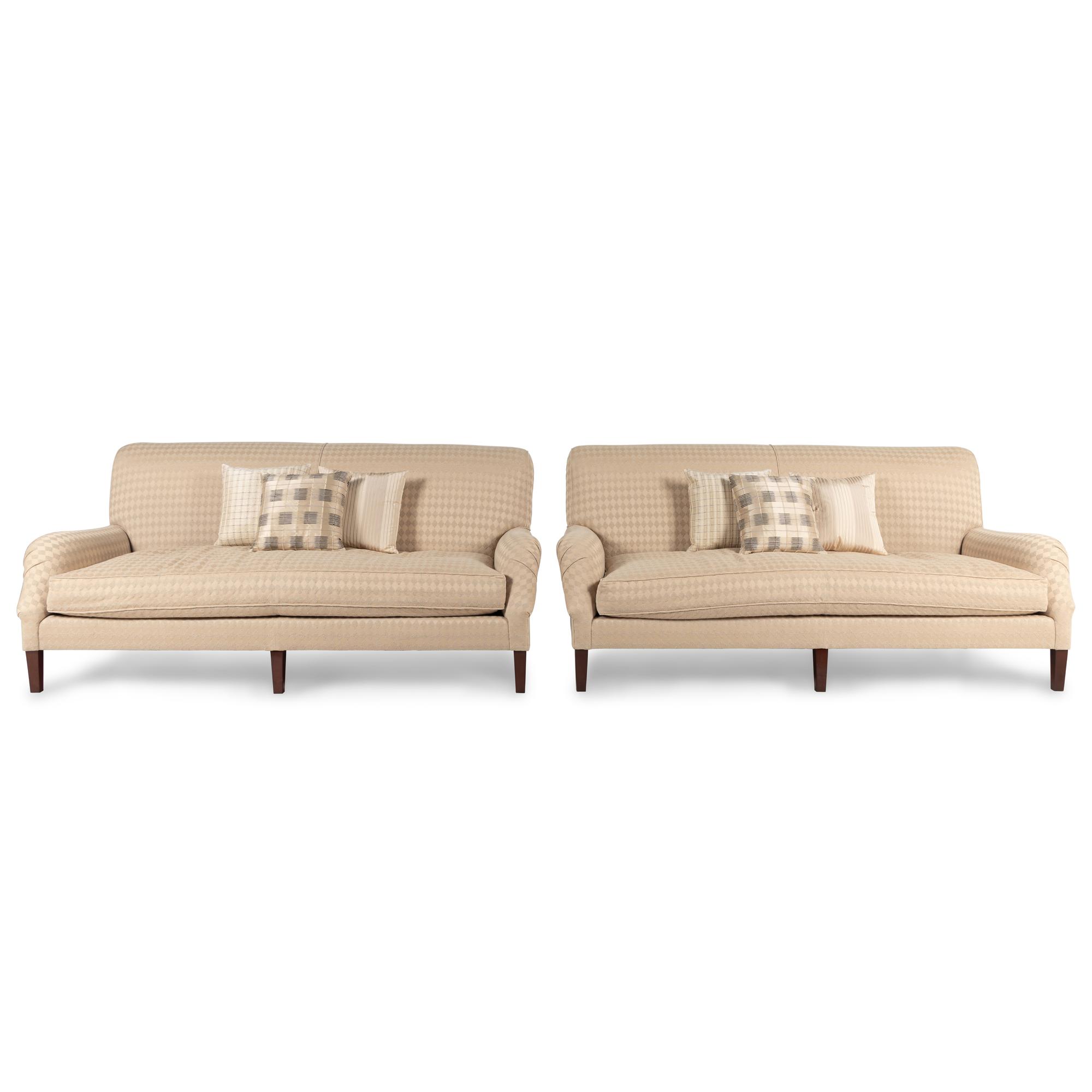 A Pair of Upholstered Sofas