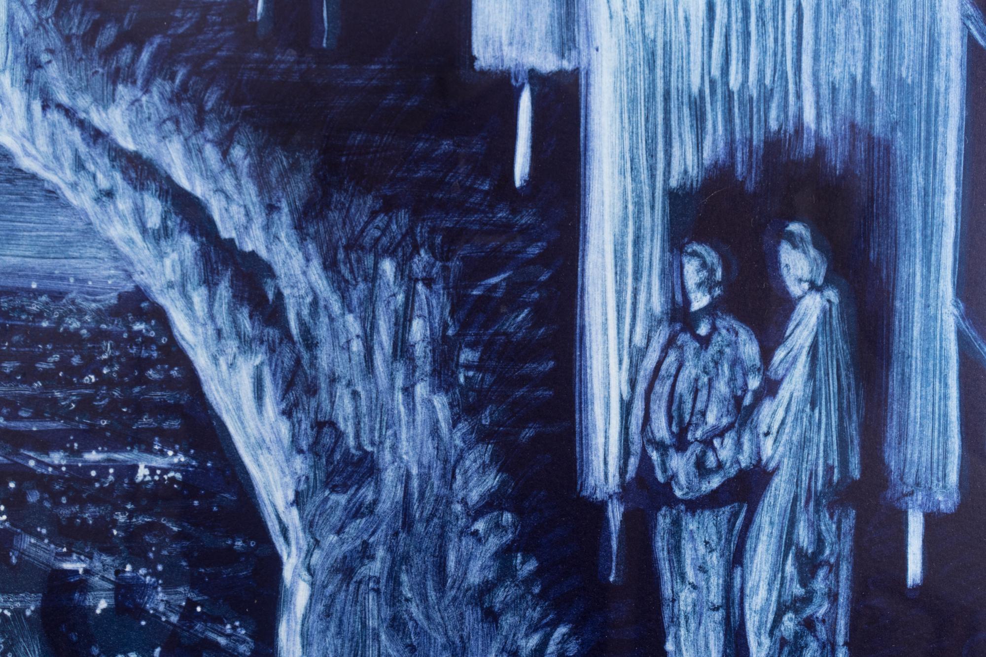 Dante and Virgil Contemplating the Fires of Hell - Inferno Canto XXVI