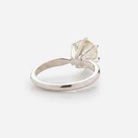 A 14K White Gold Solitaire Diamond Ring 2.04 GIA Certified