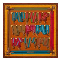 Four Hermès 90cm Cashmere and Silk Scarves