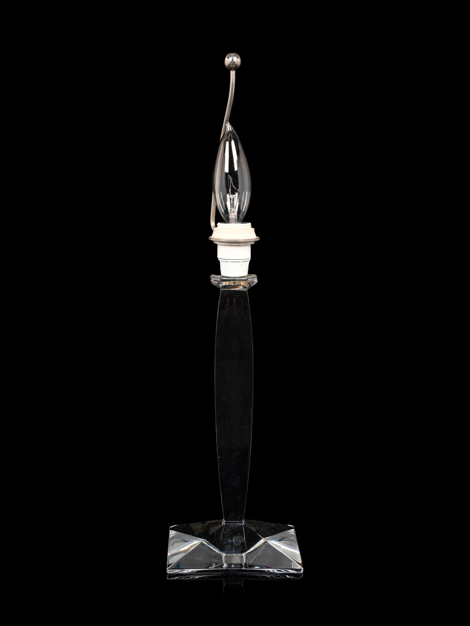 A Baccarat Table Lamp