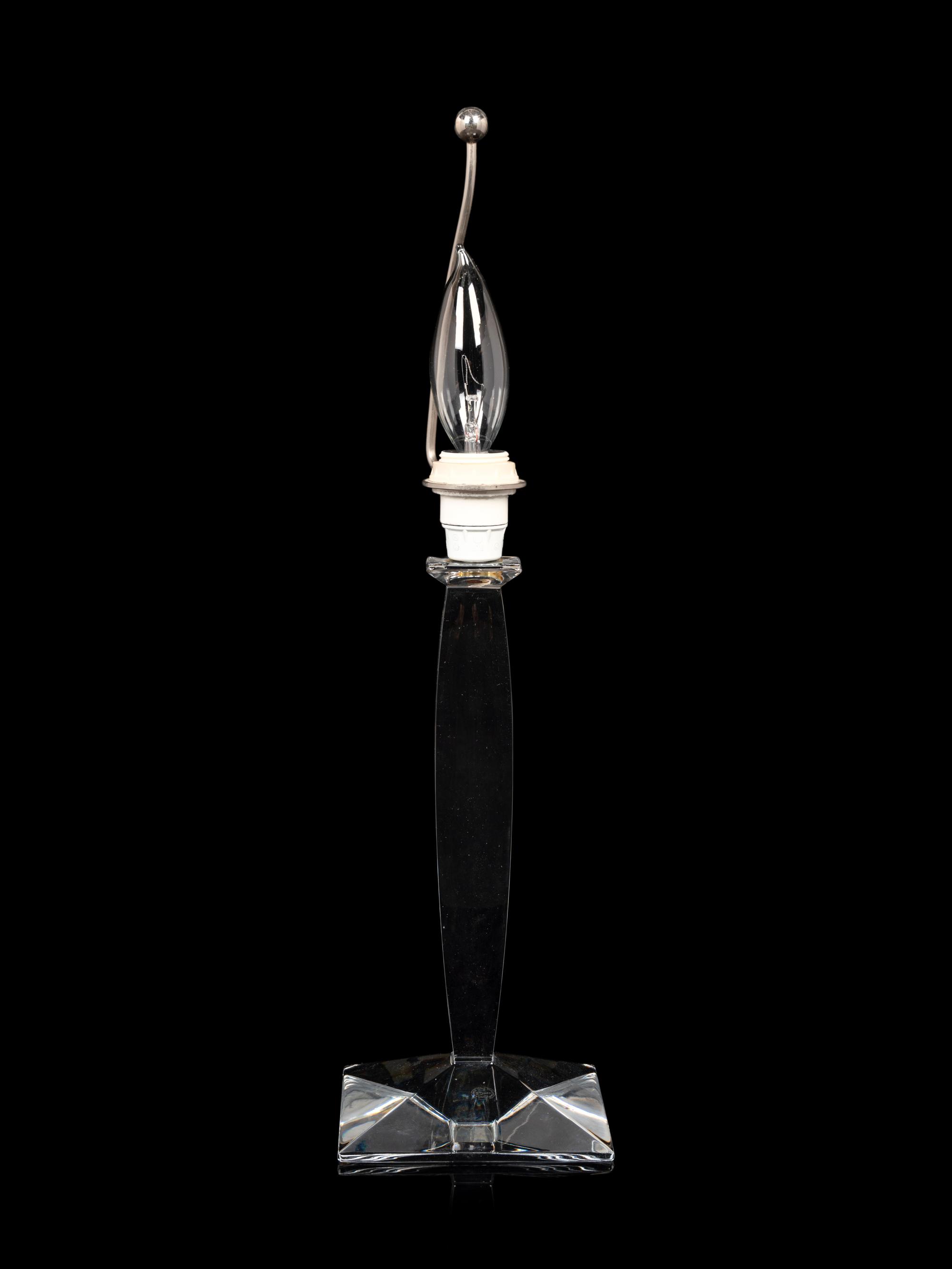 A Baccarat Table Lamp
