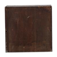 A Country Stained Cherrywood Table-Top Cupboard