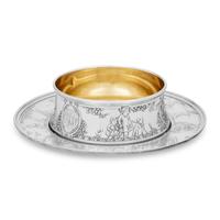An American Silver Child's Bowl and Plate