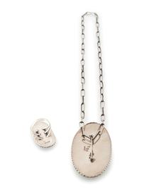 Award Winning Sterling Silver and Turquoise Pin / Pendant AND Matching Ring