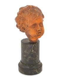 A Continental Terra Cotta Head of a Child