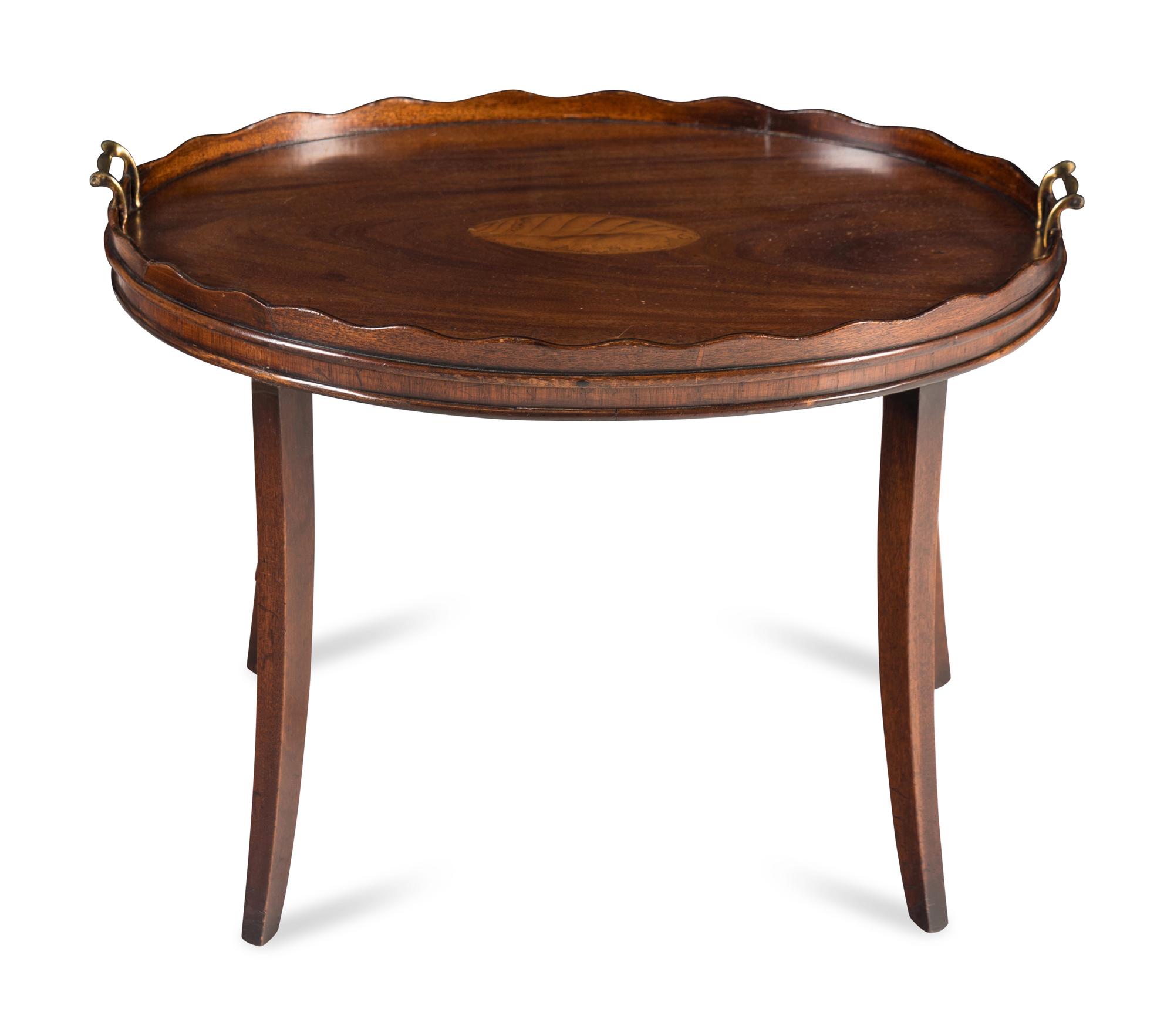 An English Mahogany Low Tray Table