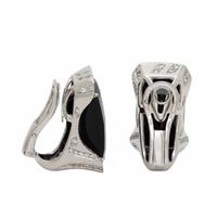Chantecler, Onyx, Diamond, and White Gold Earrings