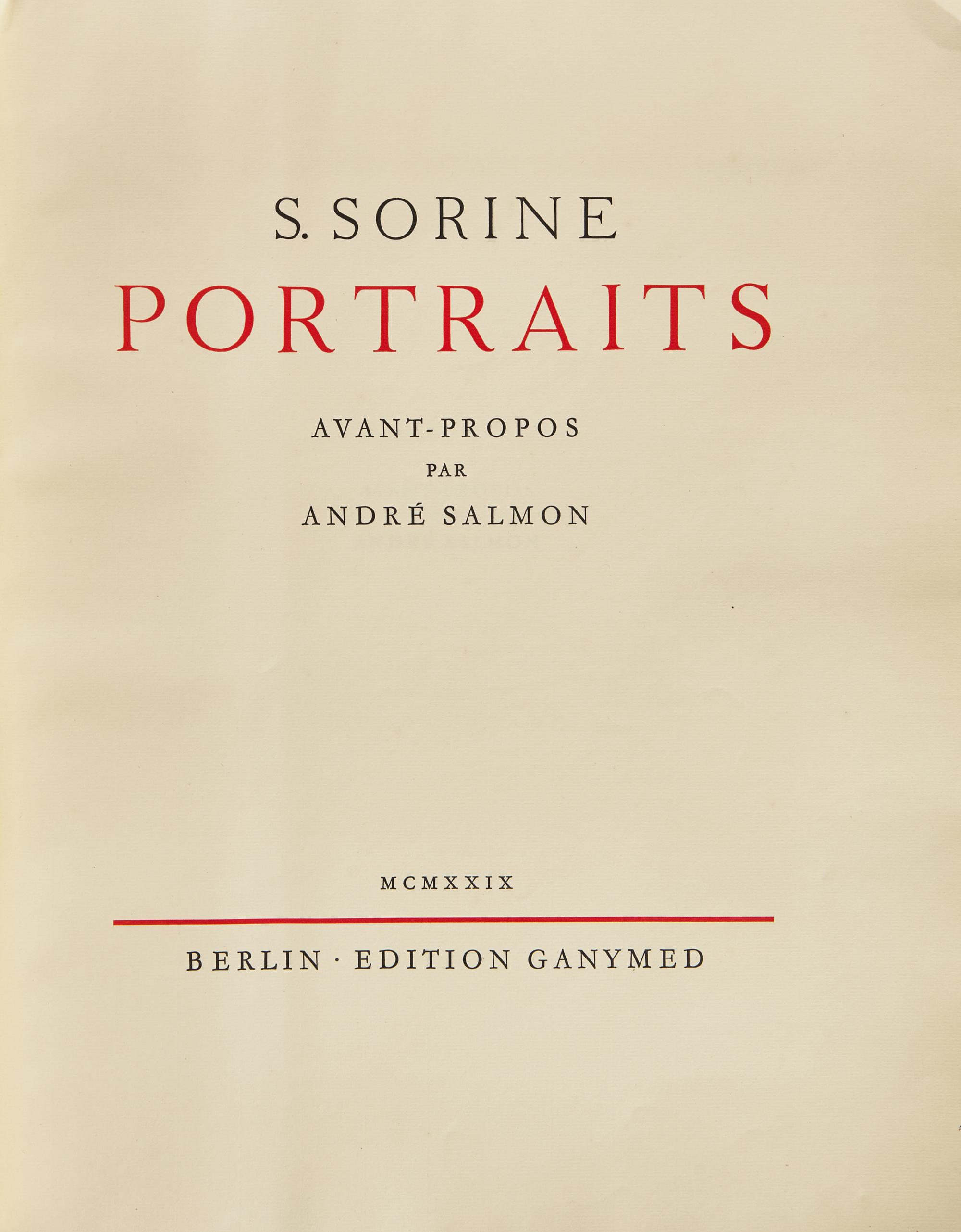 [Art] Sorine, S(avely). Portraits