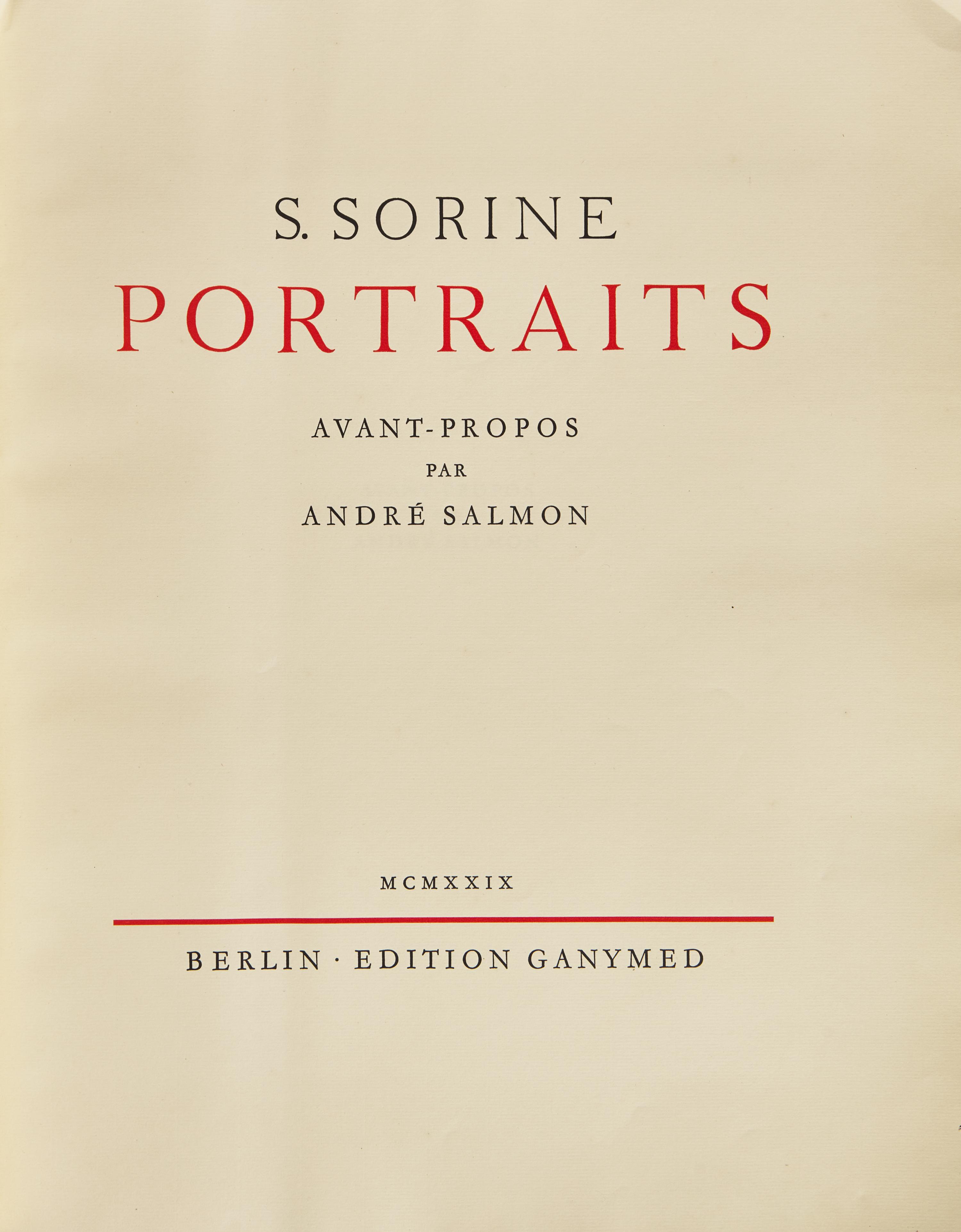 [Art] Sorine, S(avely). Portraits