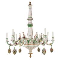 A Meissen Porcelain Chandelier