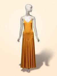 Loris Azzaro Haute Couture, Goldenrod Yellow Jersey Gown