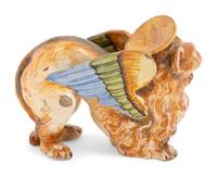An Italian Faïence Figure of a Mythical Beast