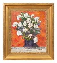 Urn with Petunias and Pansies , 1971, and Datura en Pichet , 1967 (two works)