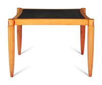 A Contemporary Glass-Inset Game Table