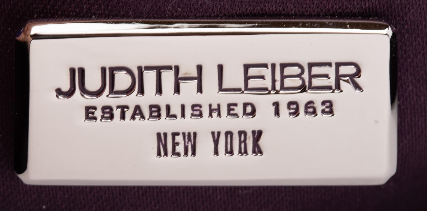 Judith Leiber Blue Python Clutch, 2000s