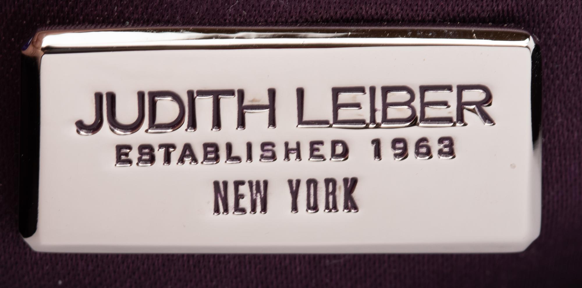 Judith Leiber Blue Python Clutch, 2000s