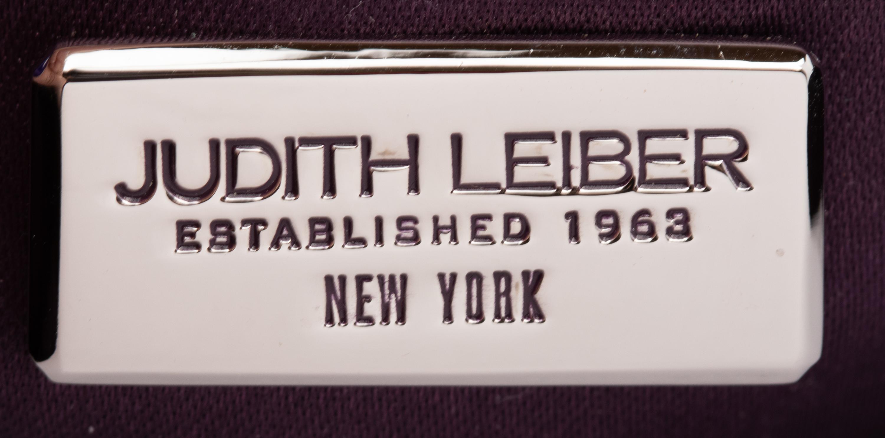 Judith Leiber Blue Python Clutch, 2000s