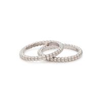 VAN CLEEF & ARPELS, PAIR OF WHITE GOLD 'PERL É E' BANDS