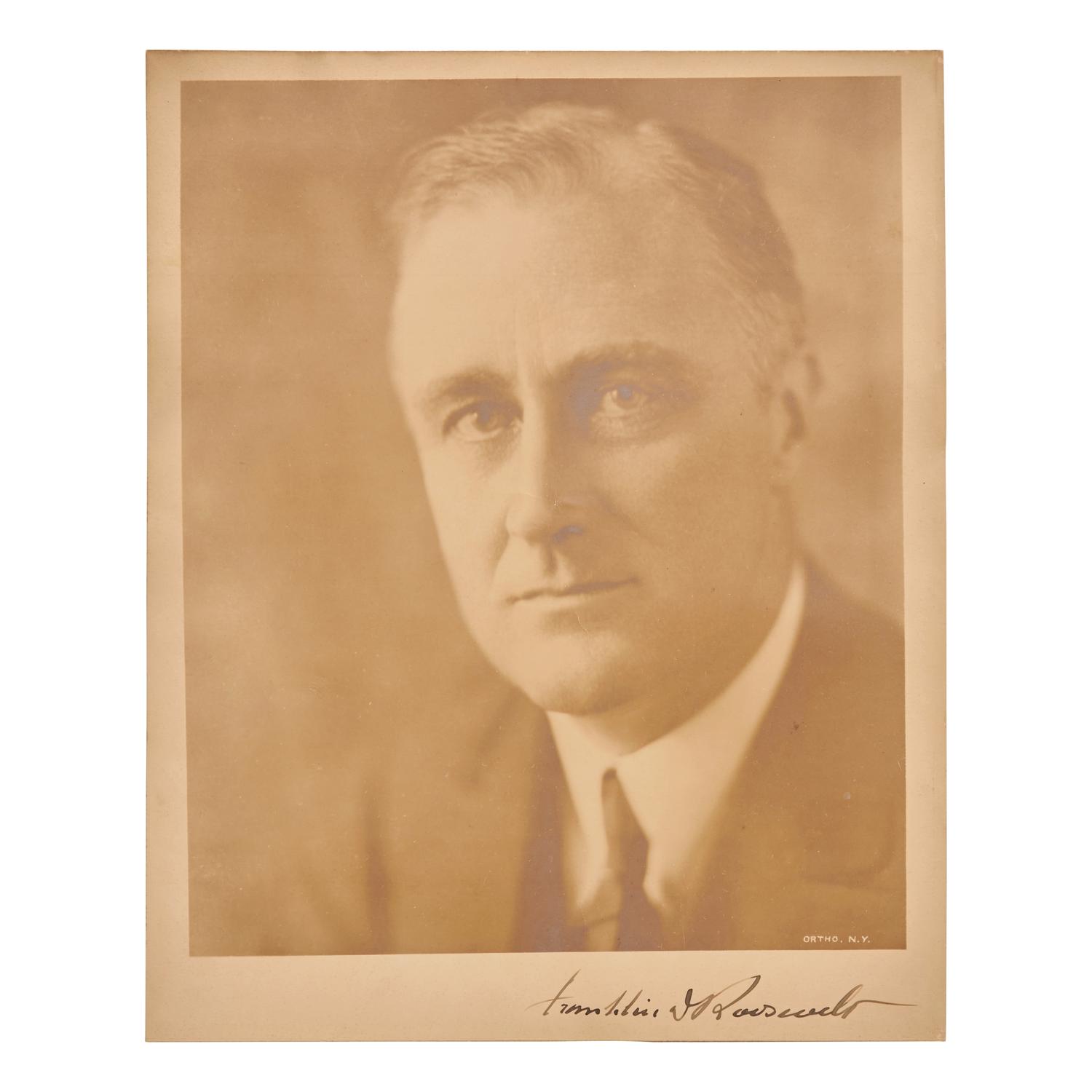 [Presidential] Roosevelt, Franklin D. Signed Portrait