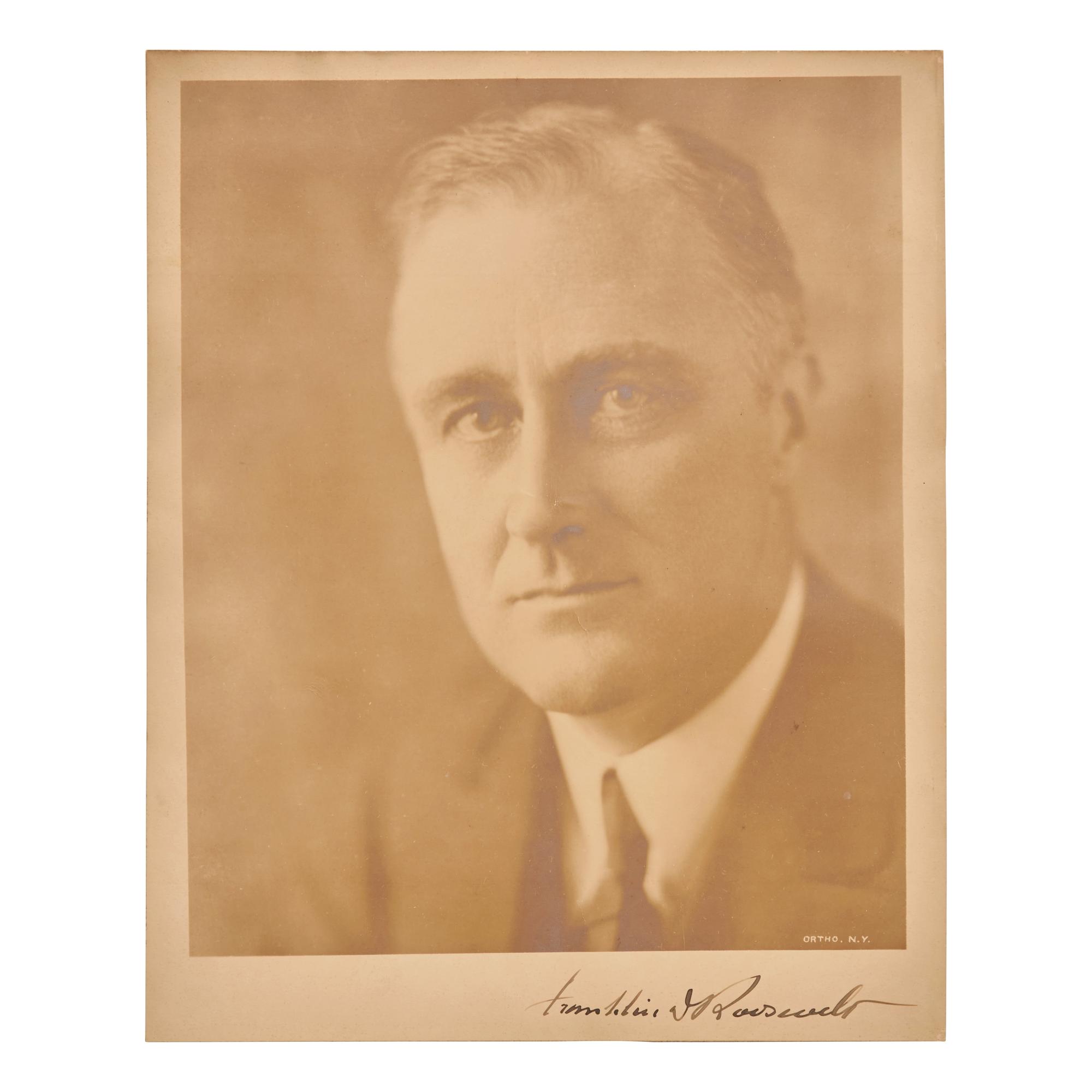 [Presidential] Roosevelt, Franklin D. Signed Portrait