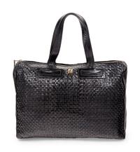 Fendi Woven Leather Bag, 1960s-1970s