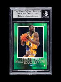 A 1996-97 Skybox E-X2000 Credentials Kobe Bryant Rookie Basketball Card No. 30 (BGS 9 MINT),