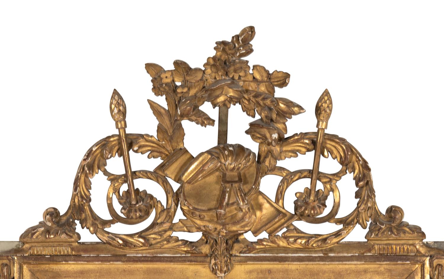 A Louis XVI Style Giltwood Mirror