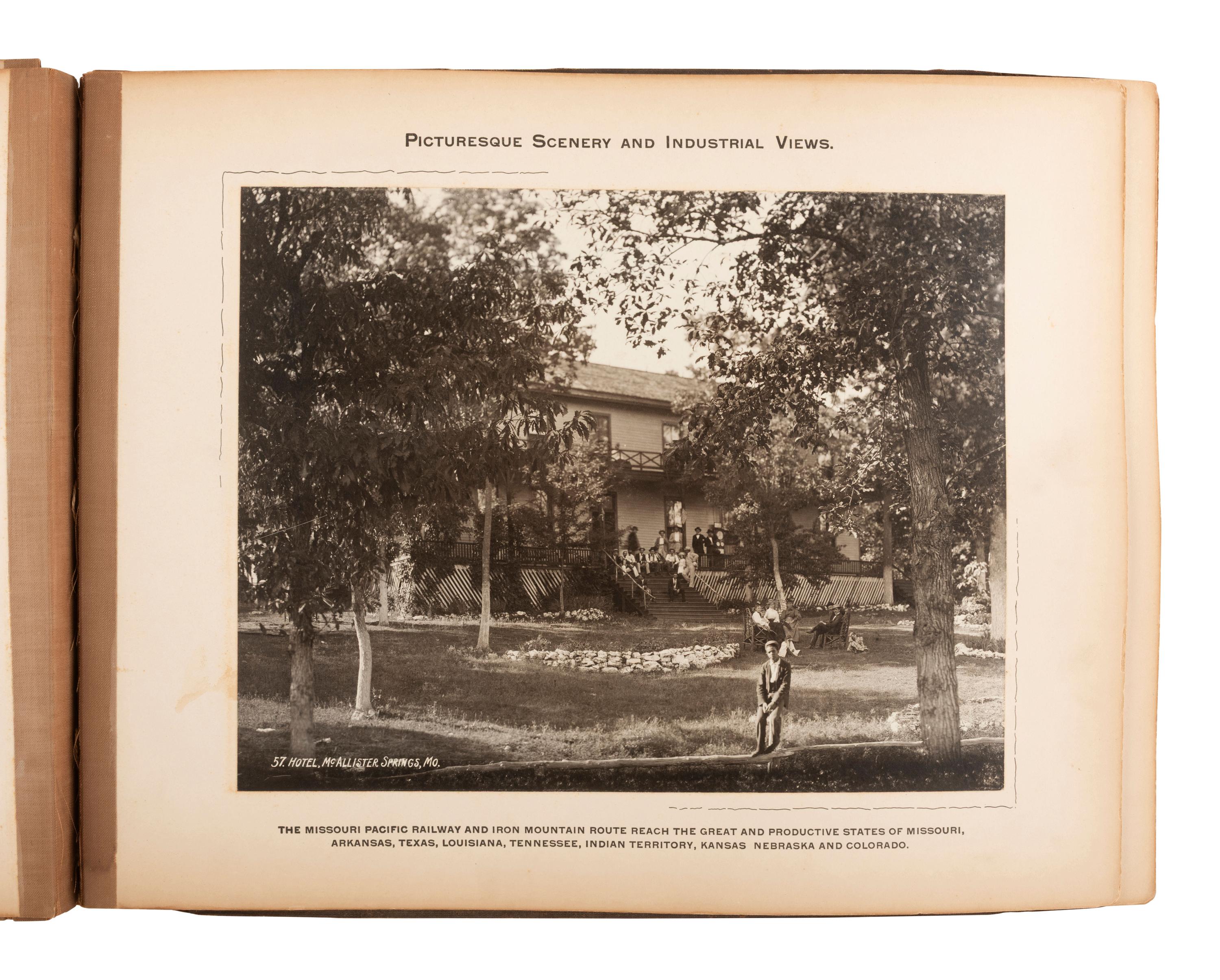 [EARLY PHOTO] Picturesque Scenery and Industrial Views of Missouri Pacific RY and Iron Mountain Rte