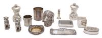 A Collection of Miniature Silver Articles Height of largest 4 inches. — 20TH CENTURY