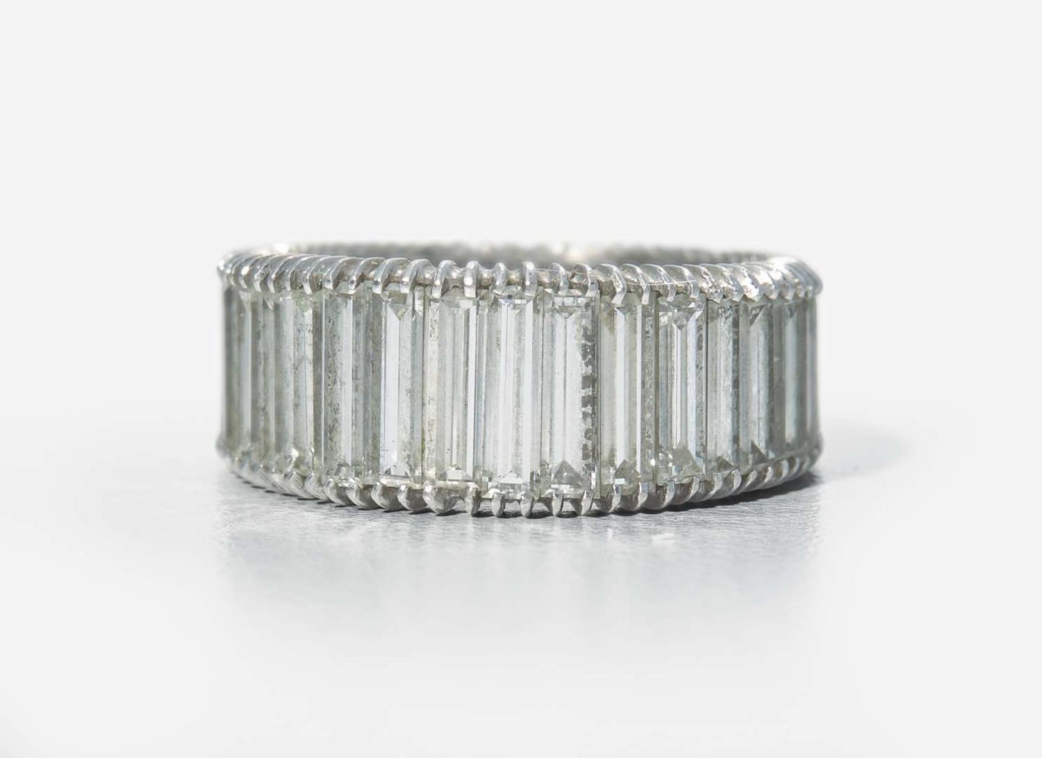 A Platinum and Diamond Eternity Band