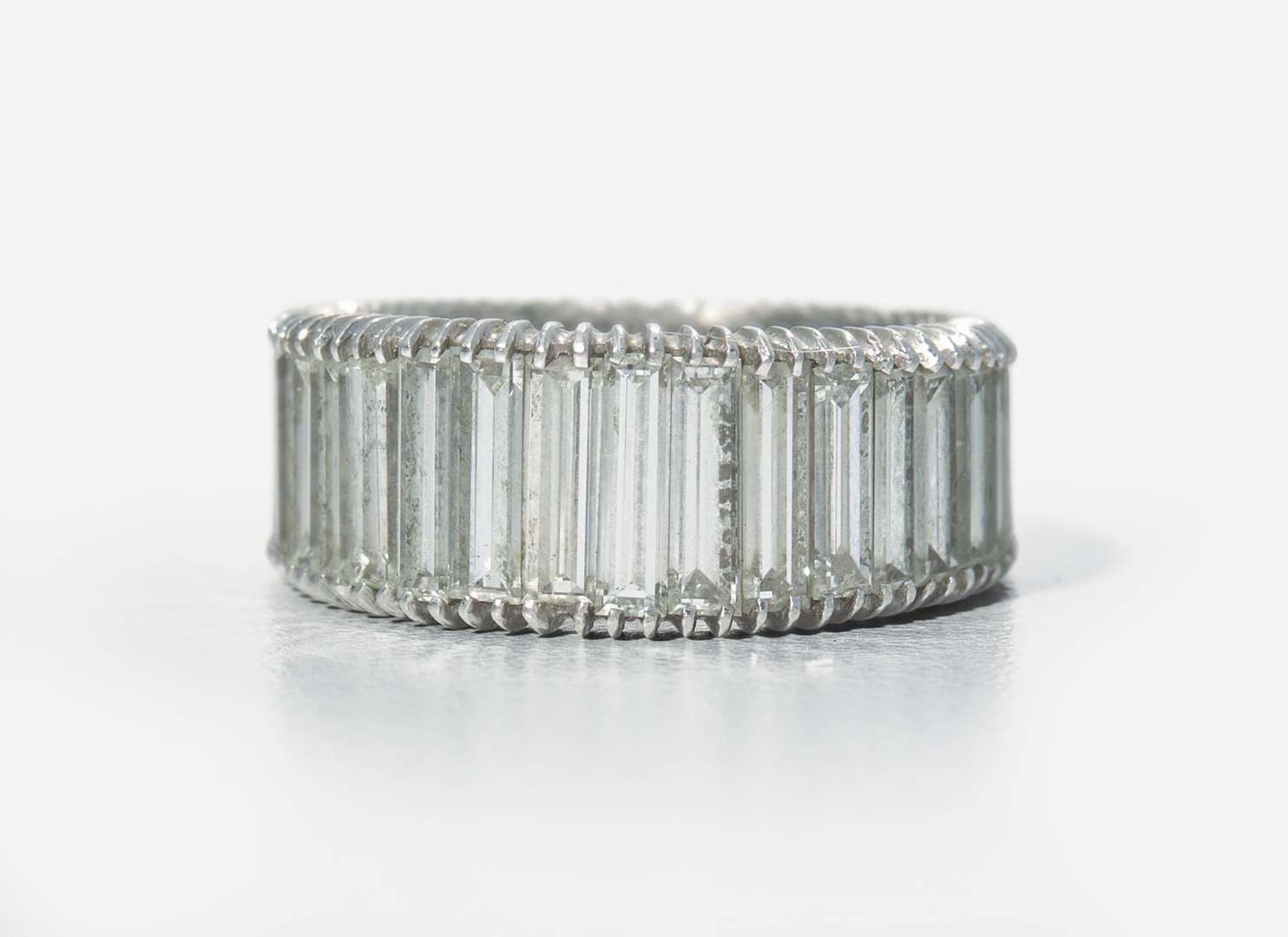 A Platinum and Diamond Eternity Band