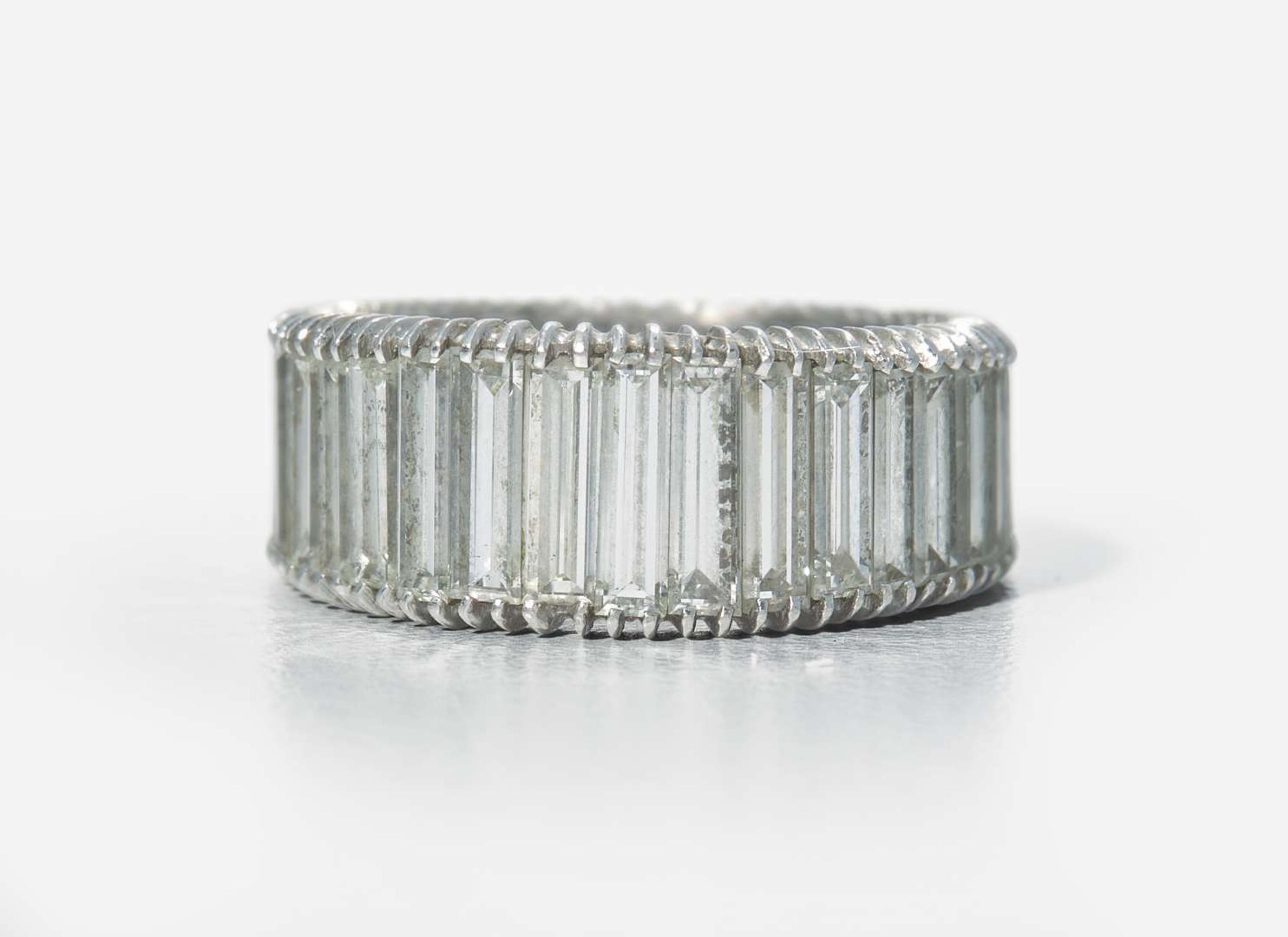 A Platinum and Diamond Eternity Band