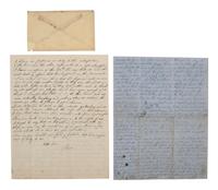 [CIVIL WAR]. 5 letters written by Corporal Asa D. Smith, 16th Mass. Infantry, WIA at the Battle of Glendale. April-July 1862. Featuring content from the Peninsula Campaign and Smith's recovery from a shocking facial wound.