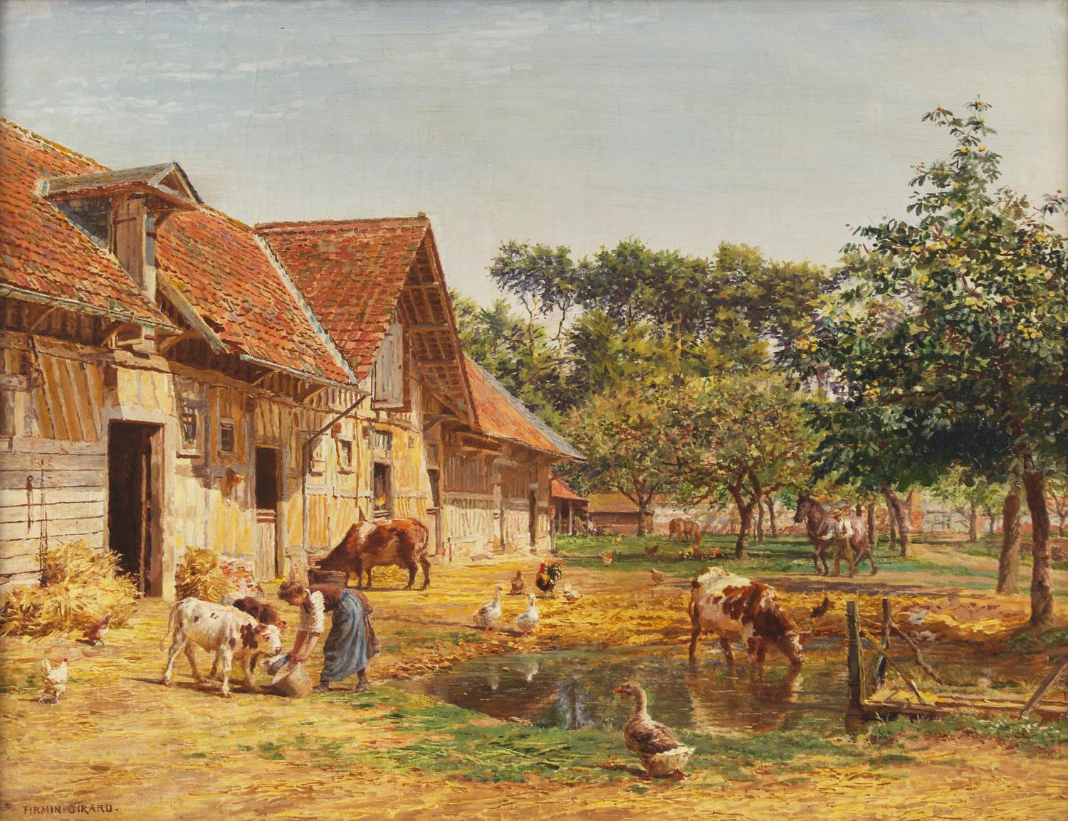 La Vieille Ferme (Cour de Ferme, Picardie) , c. 1890